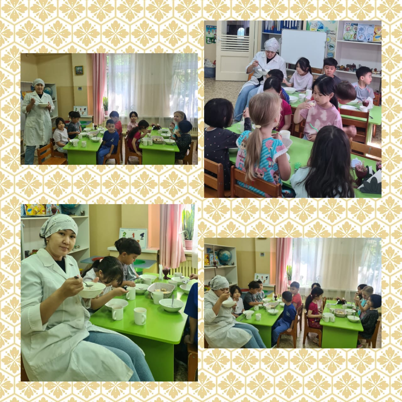 Тамақтануды бақылау.  Ата-ана Ныгматова А.   мектепалды "Айгөлек" тобы