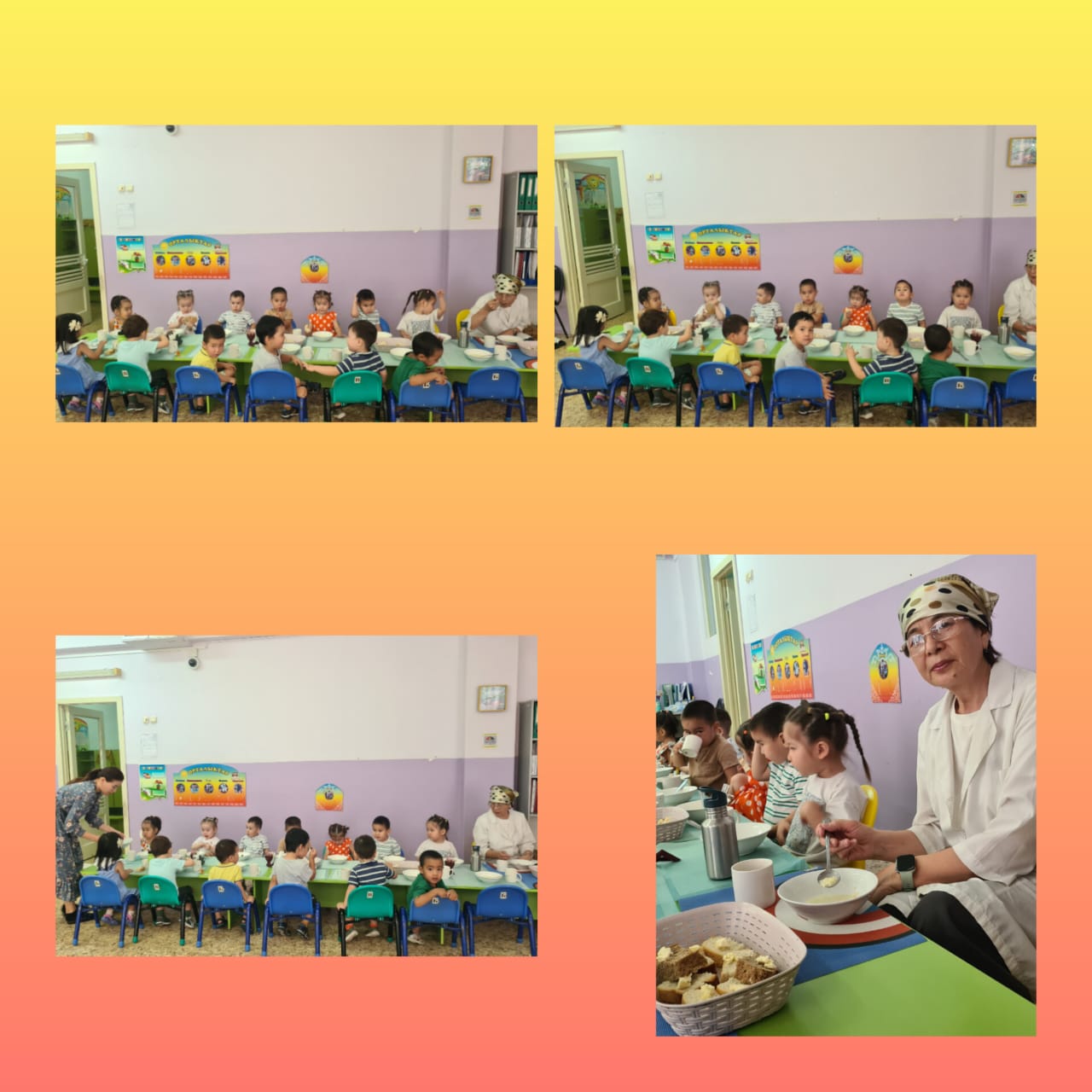 Тамақтануды бақылау. Ата-ана Мукашева Анар.  ортаңғы "Ботақан" тобы