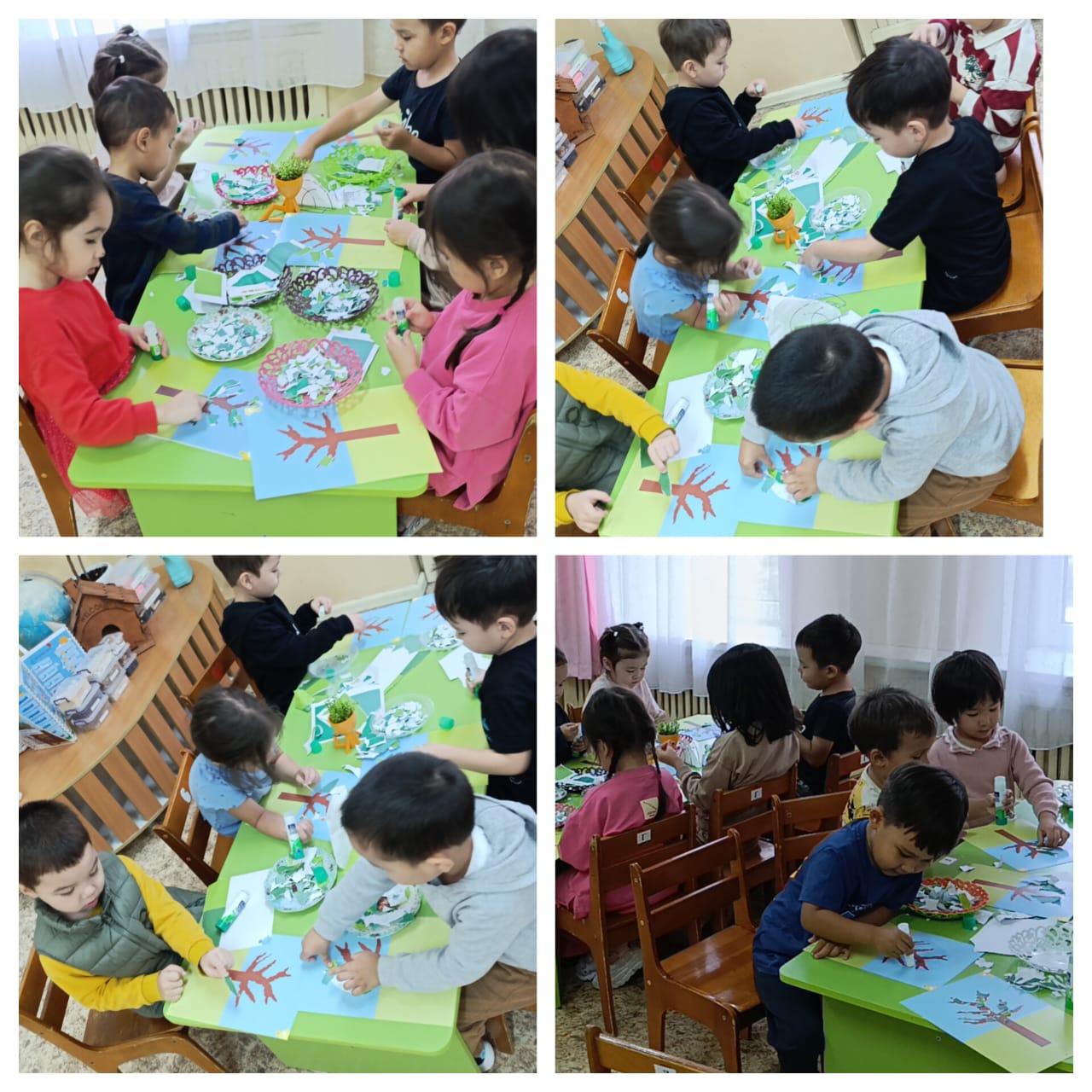 Жапсыру ҰІӘ  Тақырыбы: "Күзгі ағаш"  Ересек "Айгөлек"  тобы